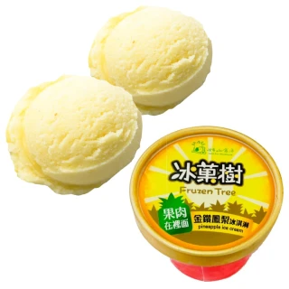 【大樹鄉農會】鳳梨果肉/玉荷包果肉 冰淇淋(16入x2盒 特價)