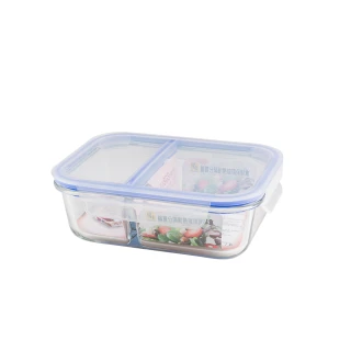 【CookPower 鍋寶】分隔耐熱玻璃保鮮盒600ml(BVG-0601)