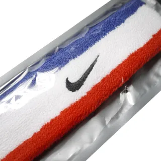 【NIKE 耐吉】頭帶 HeadBand 男女款 髮帶 運動 吸汗 毛巾布 百搭 三色 白 藍 紅(N000154462-0OS)