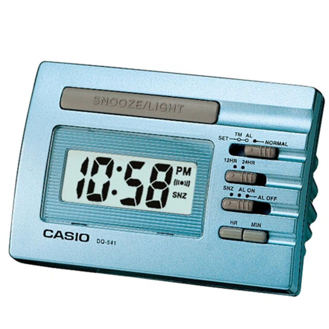 【CASIO 卡西歐】實用貪睡桌上型鬧鐘(DQ-541D-2)
