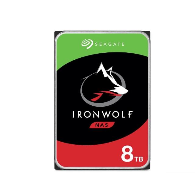 【SEAGATE 希捷】IronWolf 8TB 3.5吋 7200轉 256MB NAS 內接硬碟(ST8000VN002)