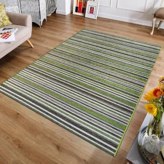 【Ambience】比利時Brighton 平織地毯(綠色 160x230cm)