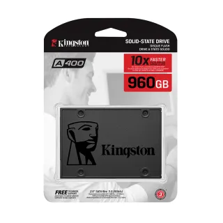 【Kingston 金士頓】SA400_960GB_2.5吋 SATA-3(SA400S37/960G)
