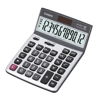 【CASIO 卡西歐】12位數雙電源可掀式商用計算機(DX-120ST)