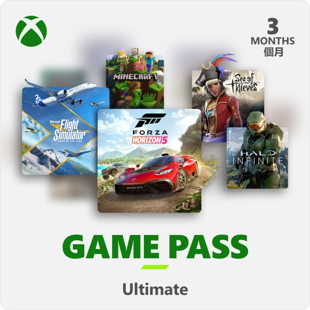 【Microsoft 微軟】XBOX Game Pass 3個月訂閱卡終極版含LiveGold金會員- ESD 數位下載版