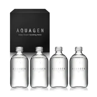 【AQUAGEN】海洋深層氣泡飲/氣泡水-4入迷你珍藏箱(經典原味330mlx4瓶)