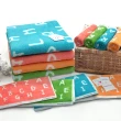 【MORINO】美國棉趣味字母緹花方巾毛巾浴巾(3入組)