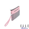 【ELLE active】透視網布系列-零錢包-粉紅色
