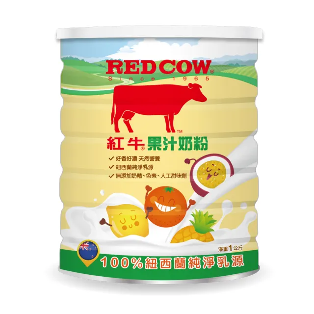 【RED COW紅牛】果汁奶粉1kgX1罐