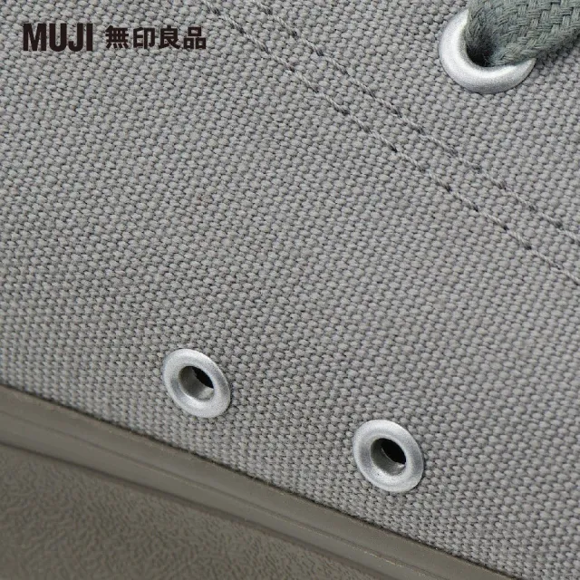 【MUJI 無印良品】撥水加工舒適休閒鞋(灰紋樣)