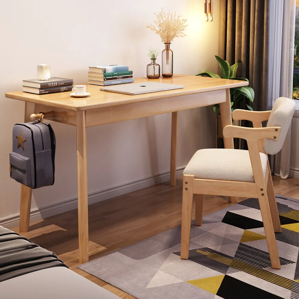 【HappyLife】北歐簡約實木書桌 100公分 Y10761(電腦桌 工作桌 餐桌 桌子 木桌 實木桌 木頭桌 辦公桌)