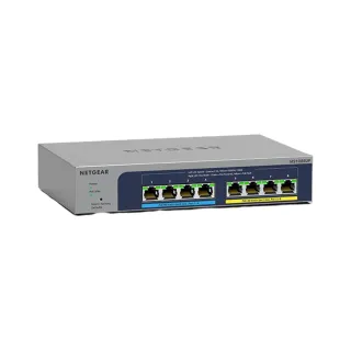 【NETGEAR】8埠 Gigabit 230W PoE供電 簡易網管 金屬殼 網路交換器(MS108EUP)
