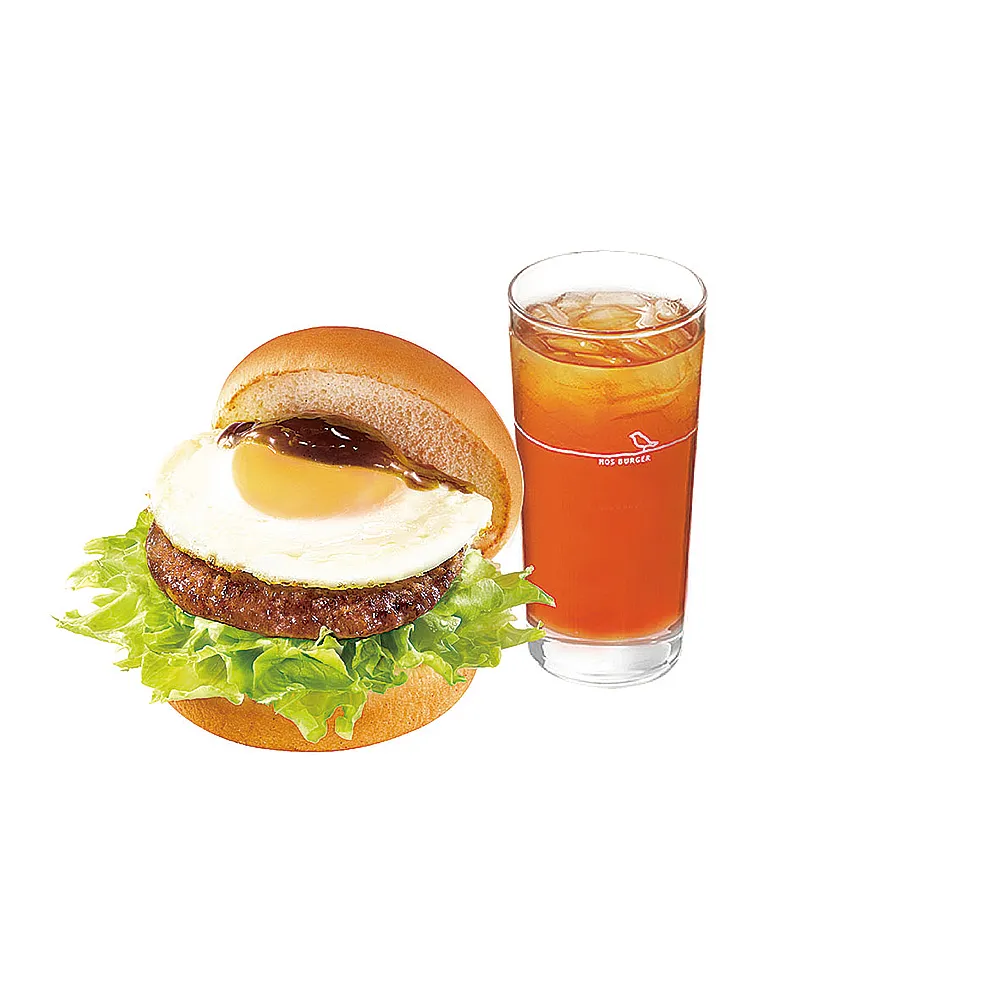 【MOS 摩斯漢堡】C132元氣牛肉蛋堡+冰紅茶L(好禮即享券)