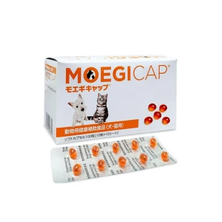 【日本共立製藥】貝節益 Moegicap 額外添加魚油Omega3 100錠/盒(犬貓關節保健 犬貓心臟保健 犬貓皮膚保健)
