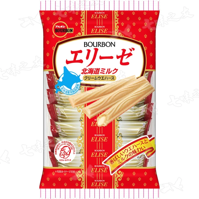 【Bourbon 北日本】北海道牛乳艾莉絲威化餅乾 57.6g