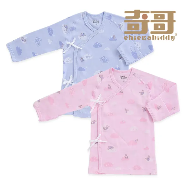 【奇哥】比得兔 雲朵比得肚衣-三段天絲棉布 0-6個月(2色選擇)
