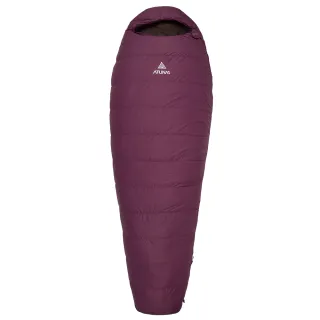 【ATUNAS 歐都納】350 FIELD戶外保暖羽絨睡袋(A1SBEE02紫灰/露營/登山/可全開式/野營)