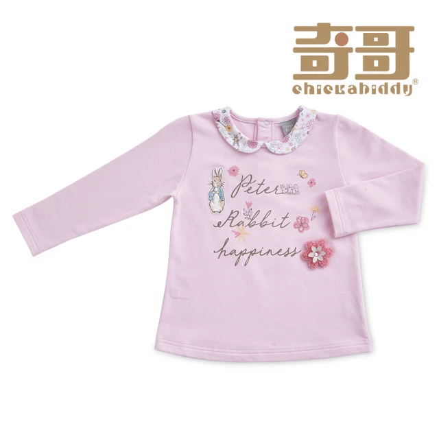 奇哥 比得兔 女童裝 甜蜜夢境造型領T恤(2-4歲)
