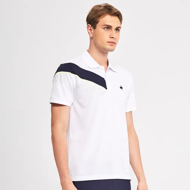 【LE COQ SPORTIF 公雞】排汗速乾運動Training短袖POLO衫 男-3色-LWR21642