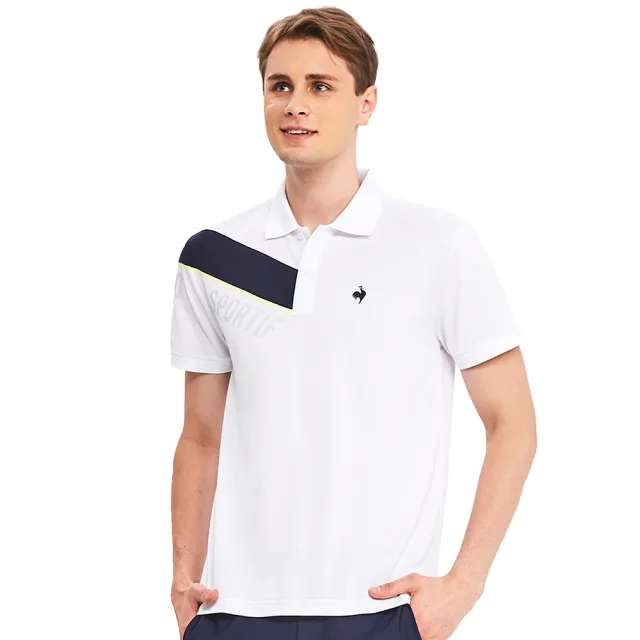 【LE COQ SPORTIF 公雞】排汗速乾運動Training短袖POLO衫 男-3色-LWR21642