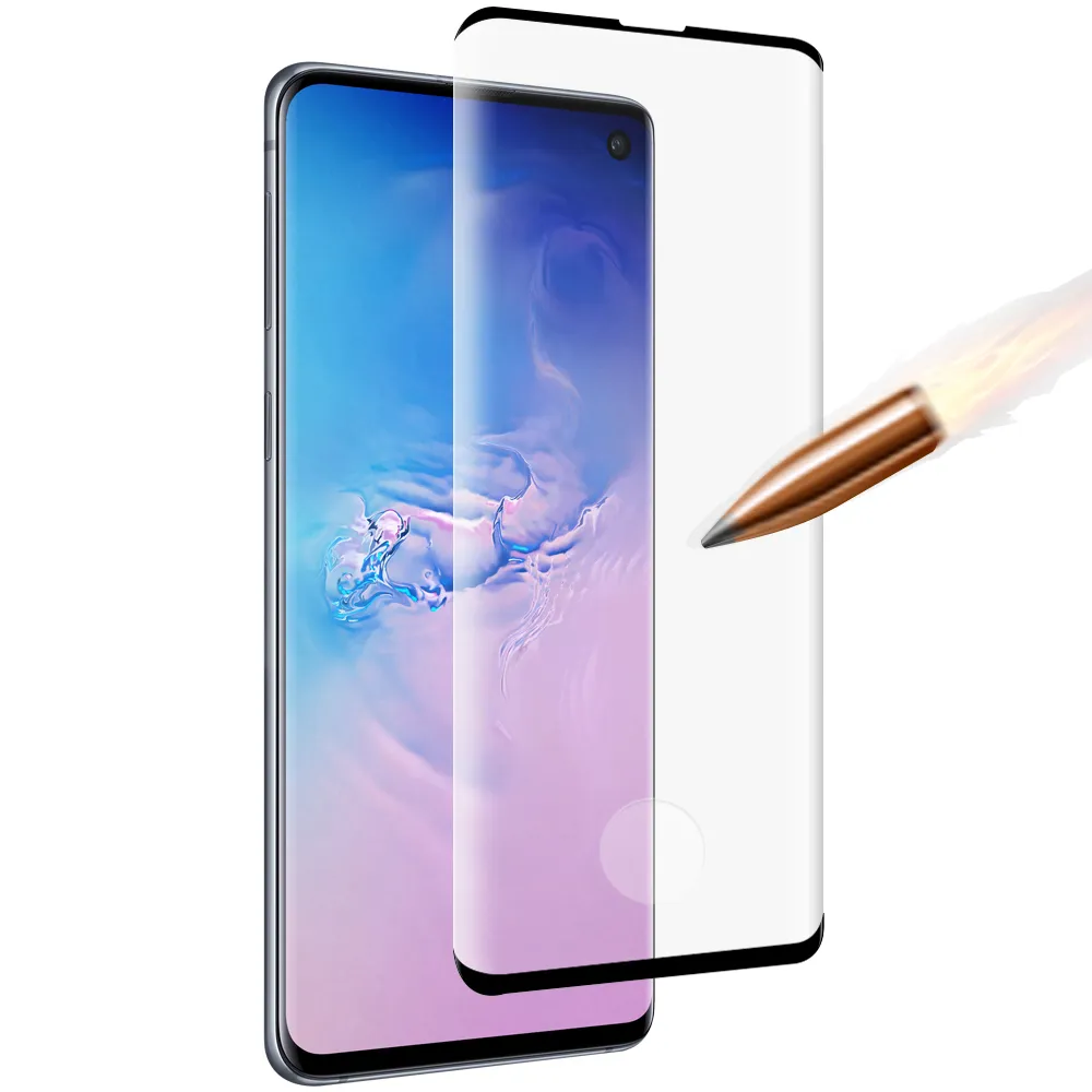 【YANG YI 揚邑】Samsung Galaxy S10 滿版鋼化玻璃膜3D曲面指紋解鎖防爆抗刮保護貼