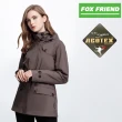 【FOX FRIEND 狐友】女款 單件式防水鋪棉外套(368 深卡)