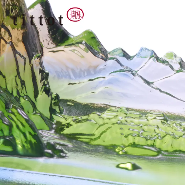 【tittot 琉園】山水載情_團購5入組_採購(送禮/琉璃/禮物/玻璃/水晶/擺飾/禮贈/企業/送禮/山/水/載/情)
