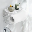 IBS-643不鏽鋼複合式衛生紙架 MIT台製無痕貼 SGS強力耐重 重複黏貼 抽取式面紙架 廚房 廁所 置物收納