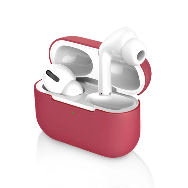 General AirPods Pro 保護套 保護殼 無線藍牙耳機充電矽膠收納盒- 酒紅