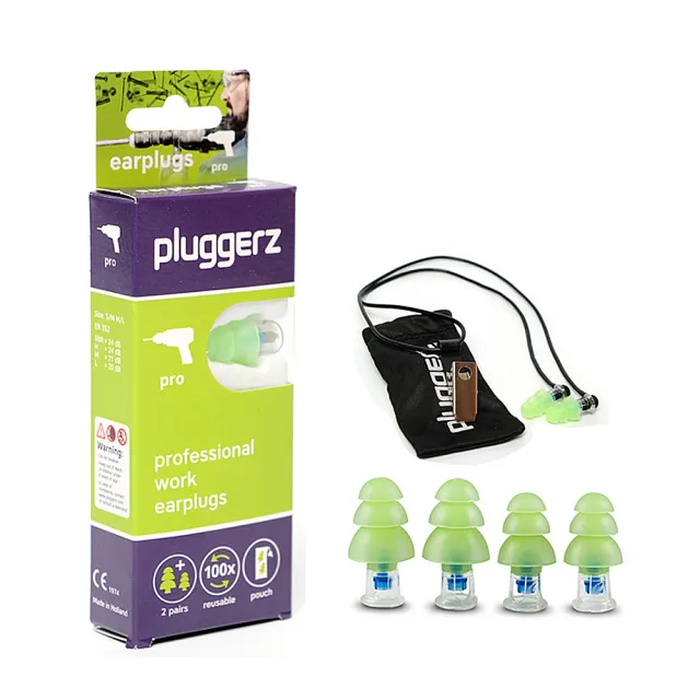 【Pluggerz】荷蘭進口 工作耳塞 聲音濾波器 1大1小2副裝(耳塞  工作耳塞 聲音濾波器)