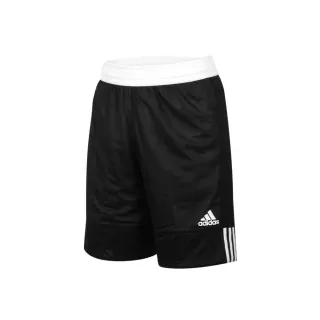 【adidas 愛迪達】男雙面籃球短褲-訓練 愛迪達 雙面球褲 運動短褲 黑白(DX6386)