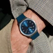 【SWATCH】超薄金屬系列手錶 SKINNAVY 超薄42mm-海軍藍 瑞士錶 錶(42mm)