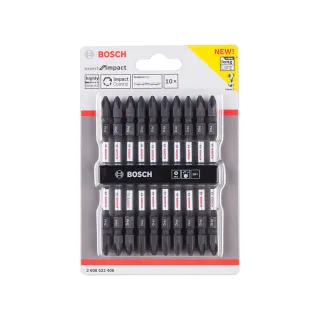 【BOSCH 博世】高扭力PH2起子頭組(110mm 10支/卡)