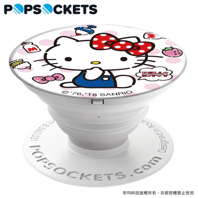 【PopSockets 泡泡騷】美國 No.1 時尚手機支架-Hello Kitty-午茶時光