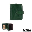 【OMC•植鞣革】風琴式卡夾牛皮短夾95170(綠色)
