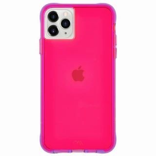 【CASE-MATE】iPhone 11 Pro Max Tough Neon(經典霓虹強悍防摔手機保護殼 - 粉/紫)