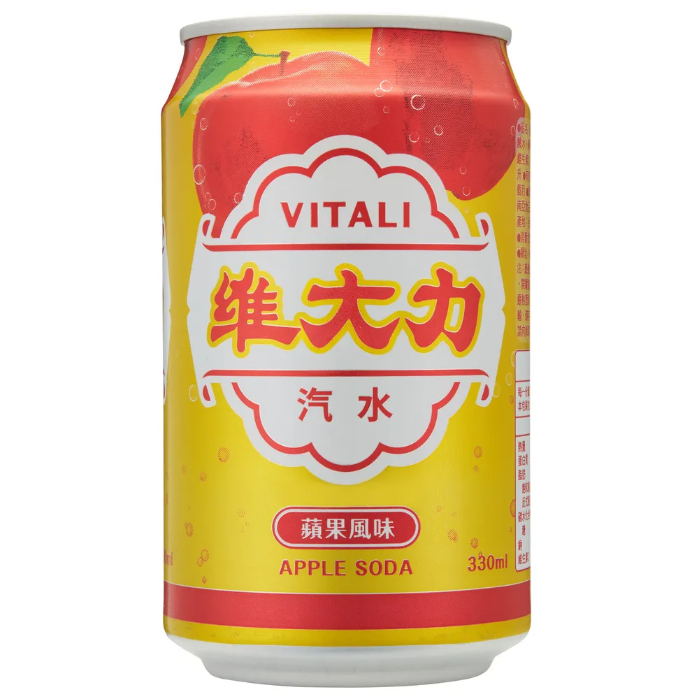 【維大力】蘋果風味氣水330ml(24入/箱)