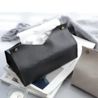 【巴芙洛】北歐皮革優質面紙盒(收納面紙盒 紙巾盒 抽取式衛生紙盒 防塵防油防水 面紙豪)