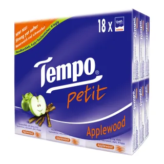 【TEMPO】4層加厚紙手帕 迷你袖珍包(蘋果木/18包組)