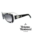 【Vivienne Westwood】英倫復古星星款太陽眼鏡(白/黑 VW557_03)