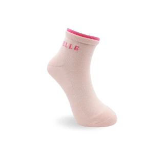 【ELLE】1/2雙層運動女襪-粉紅(運動襪/女襪/慢跑襪)