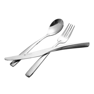 【樂邁家居】不鏽鋼 典雅 西餐 餐具 餐刀 餐叉 餐勺 三件 套組(三件組-S號)