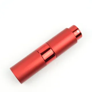 【MYBeauty】2入組 時尚液體噴霧填充瓶 15ML紅色贈分裝工具乙組(玻璃管旋轉收納款 消毒 酒精 液態分裝)