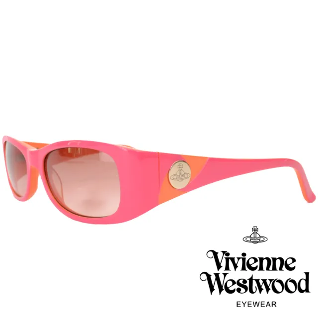 【Vivienne Westwood】英倫土星撞色款太陽眼鏡(粉/橘 VW558_03)