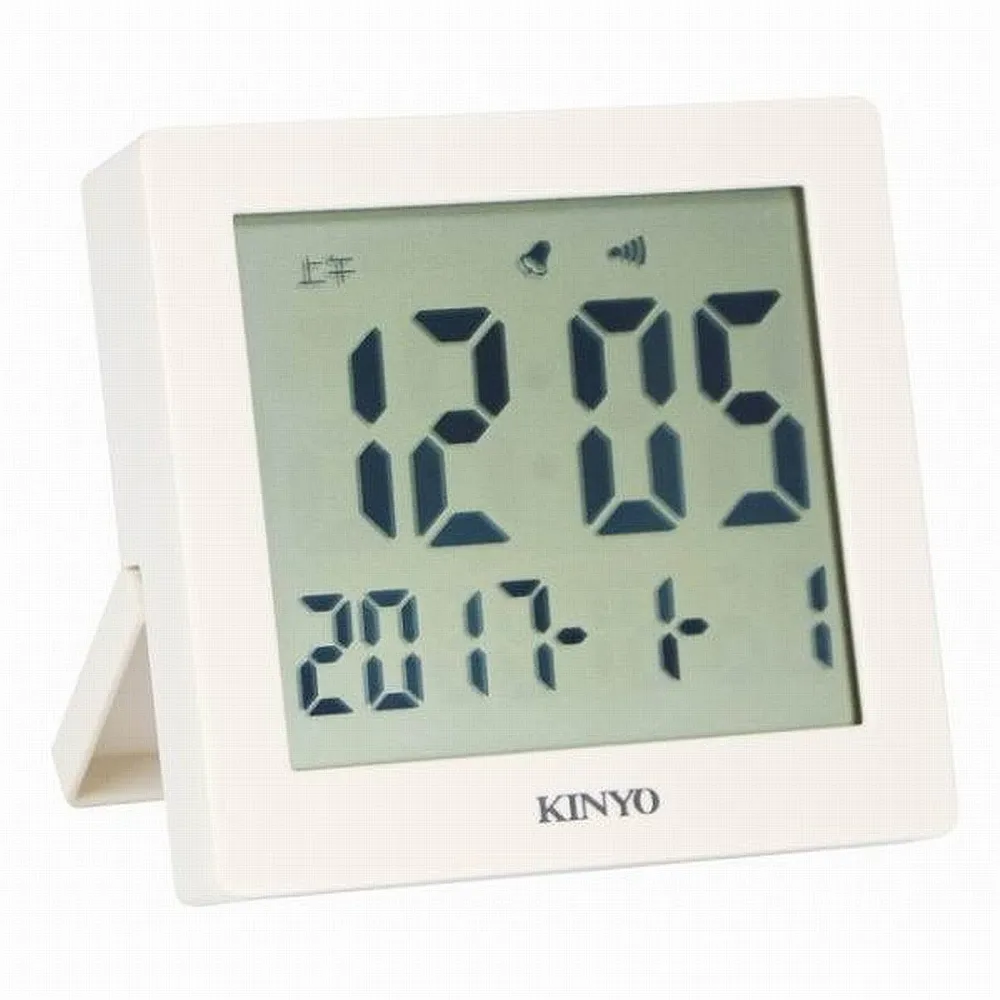 【KINYO】輕巧多功能電子鐘(TD-389)