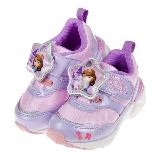 【布布童鞋】Moonstar蘇菲亞小公主LED電燈紫色兒童機能運動鞋(I0D499F)