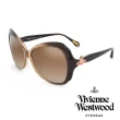 【Vivienne Westwood】英國皇室泰晤士河大框星球款太陽眼鏡(漸層透咖 VW82702)