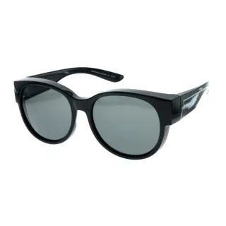 【MOLA】摩拉包覆式偏光太陽眼鏡-3620Q(時尚經典大框 近視 男女 UV400)