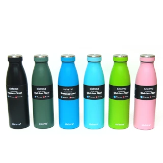 【SISTEMA】紐西蘭運動型不銹鋼真空保溫杯/保溫瓶500ml(顏色隨機)