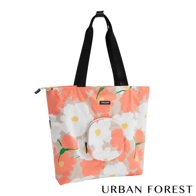 【URBAN FOREST 都市之森】雙11 樹-摺疊托特包/側肩包(虞美人)
